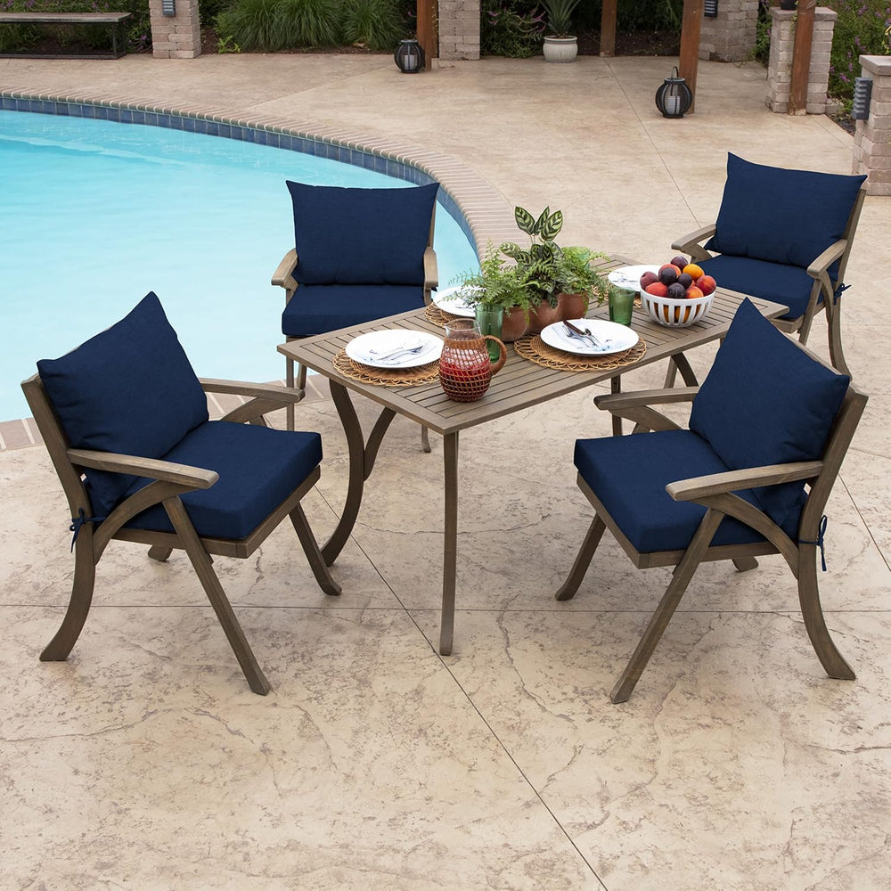 Arden Outdoor Dining Chair Cushion, 21 x 21, Rain-Proof, Fade Resistant 21 x ...