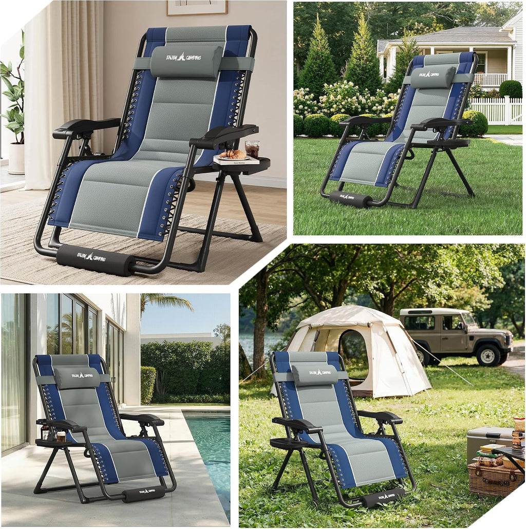 Amopatio Oversized Zero Gravity Chairs Reclining Patio Lounge Chair