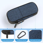 Insulin Pen Cooler Travel Case Diabetic Medication Insulated Cool Organizer with 2 Reusable Ice Packs for Insulin Pen and Other Diabetic Supplies, for the Daily Life and Trip (Dark Blue)