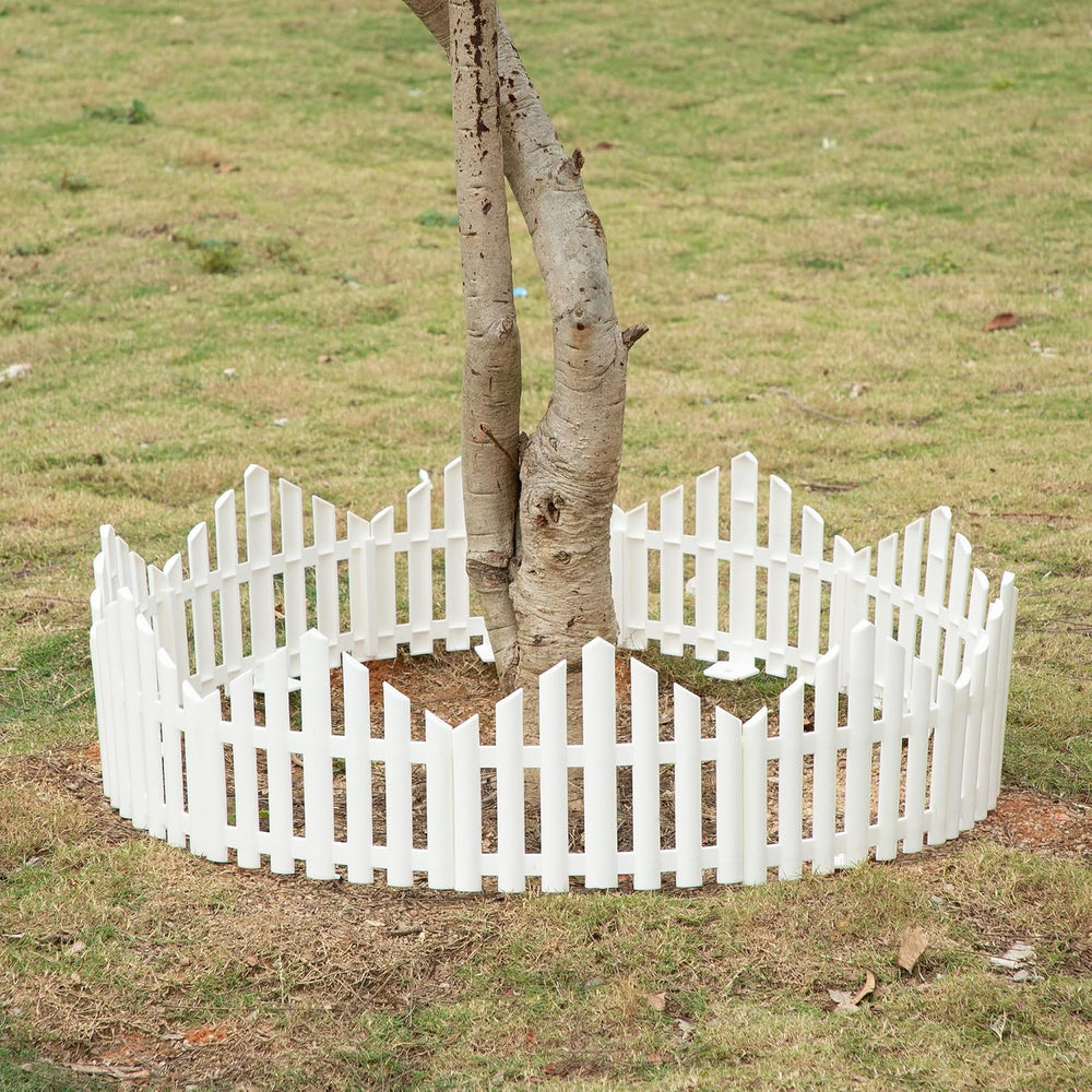 Garden Edging Border No-Dig 13FT White 9.3 Inch Tall Landscape Edging with 14...
