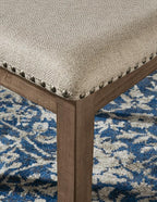 Signature Design by Ashley Moriville Modern Farmhouse 19" Upholstered Dining Room Chair, 2 Count, Brown