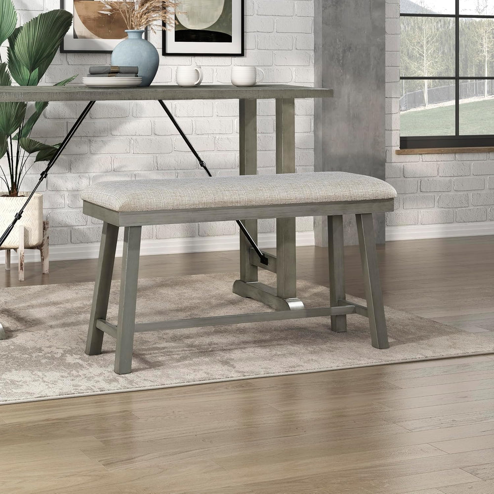 Lexicon Counter Height Bench for Dining Room Table, 41.5" Wood Bench wit...