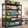 78" H Garage Shelving, Heavy Duty Storage Shelves, Garage Storage Shelves, Adjustable 5 Tier Metal Shelving Unit, Utility Shelves for Warehouse Backyard, 78" H×47.5" W×18" D