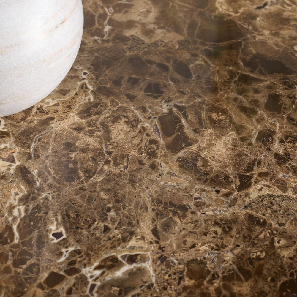 SAFAVIEH Couture Collection – Shayrina Walnut & Dark Brown Marble Accent ...