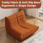 Adults Bean Bag Chairs Togo Couch Comfy Lazy Floor Sofa, 1 Seater