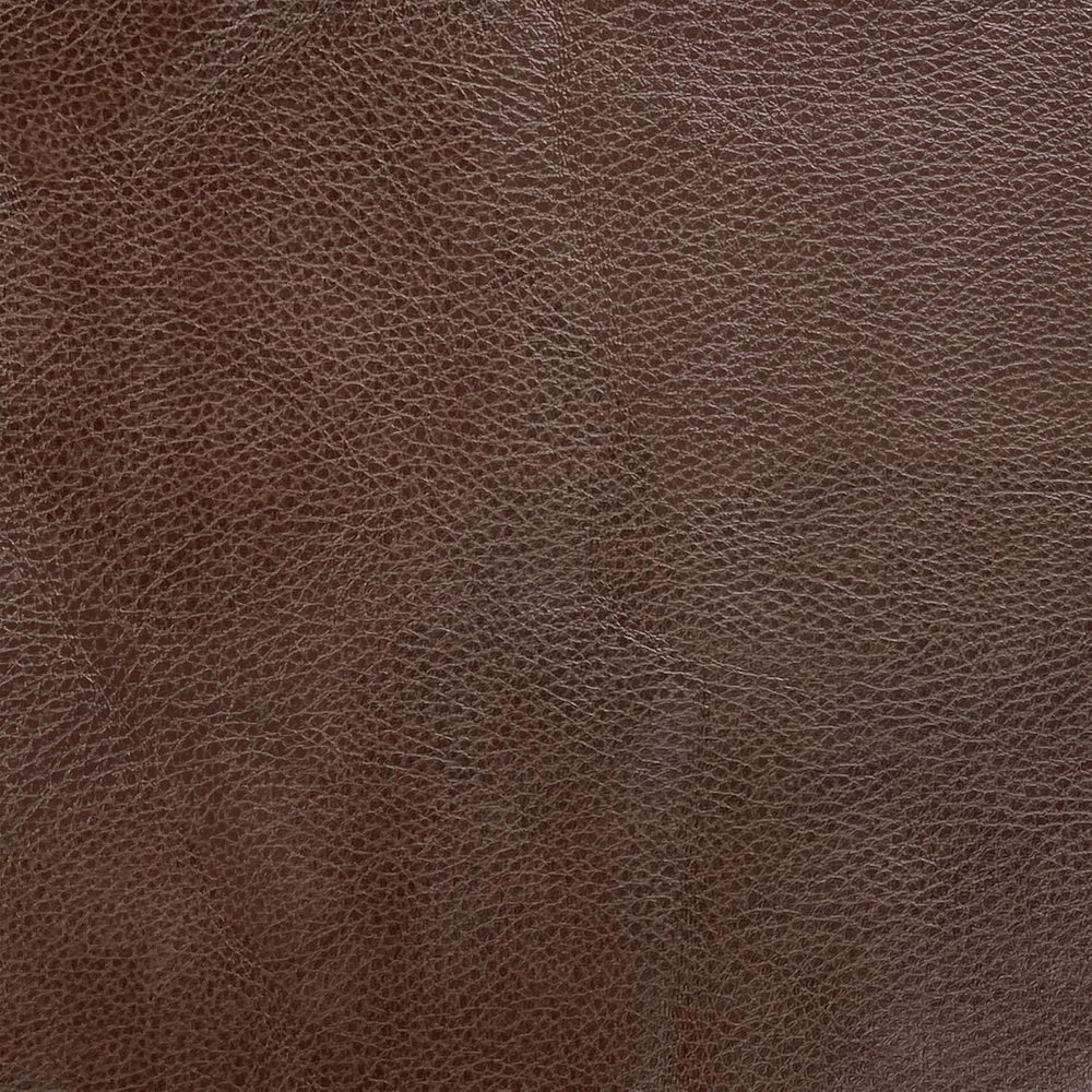 HomePop 22" Theodore Channel Tufted Ottoman - Brown Faux Leather