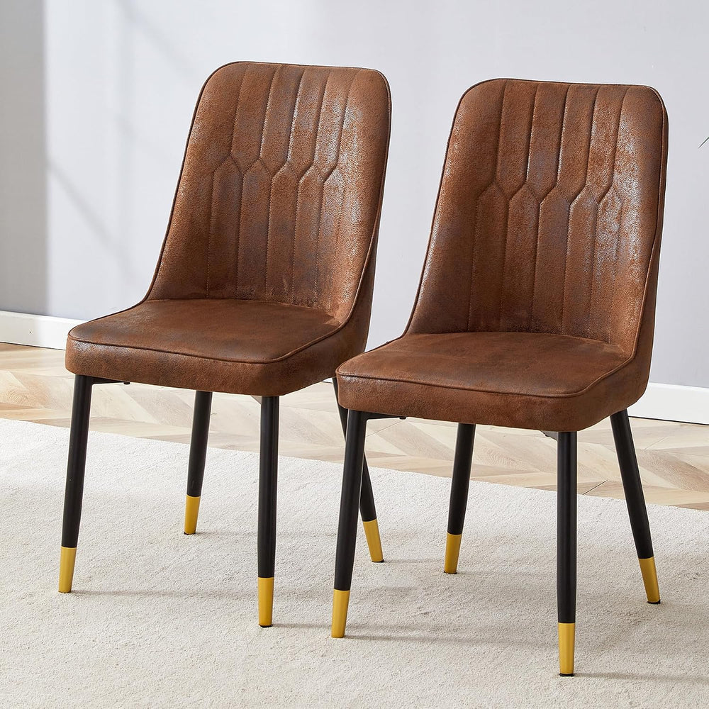 Dining Chairs Set of 2，Modern Dining Chairs, Equipped with Suede Nap Leather ...
