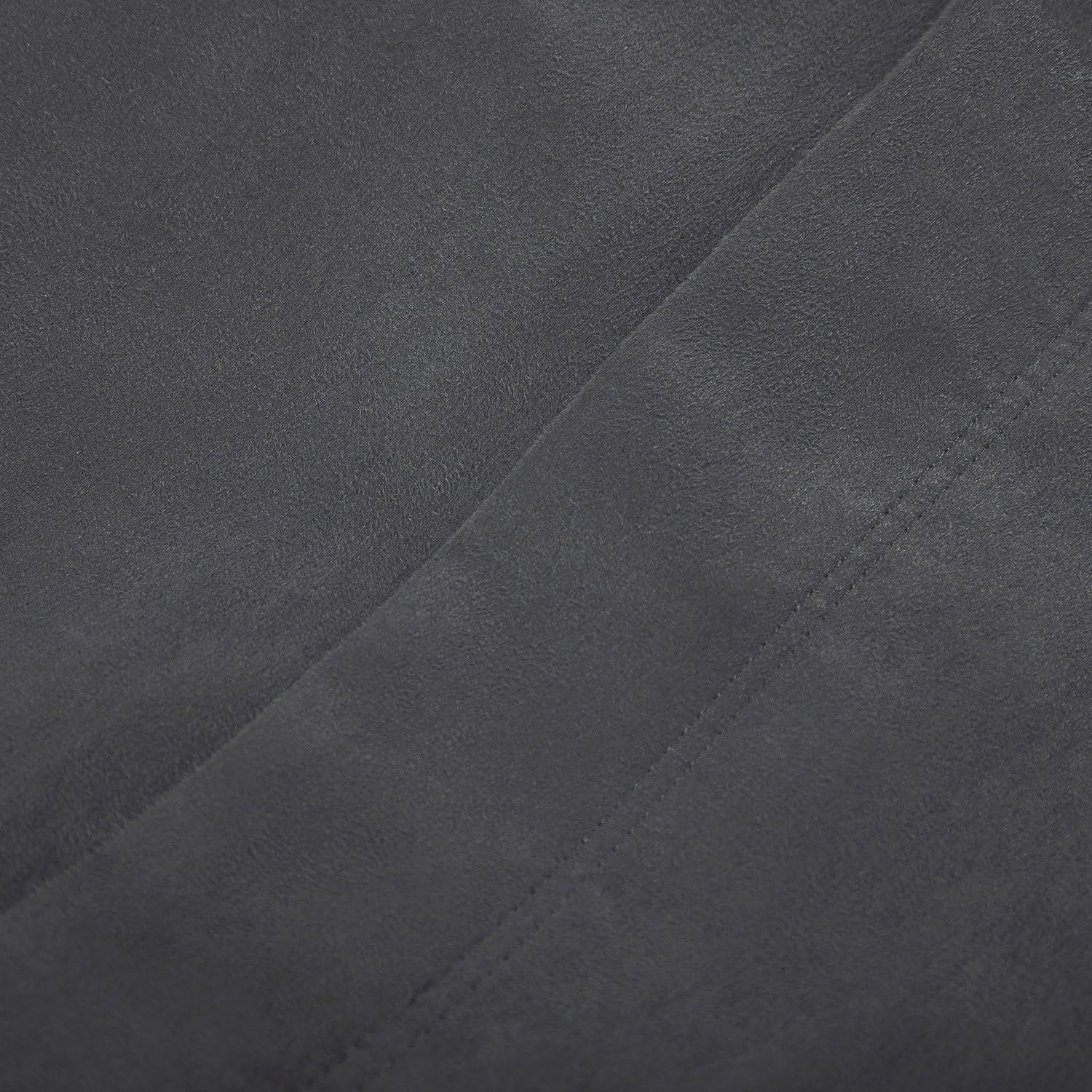 Lumaland Luxury Microsuede Outer Cover for Bean Bags Machine Washable 5-Foot Bean Bag Cover with Inlay in Dark Grey Cover and Inlay ONLY