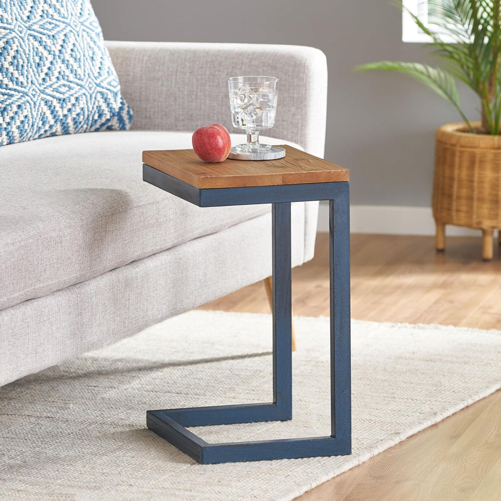 Merax 19 Inch Side Table C-Shaped End Table Small Side Table for Couch, Sofa ...