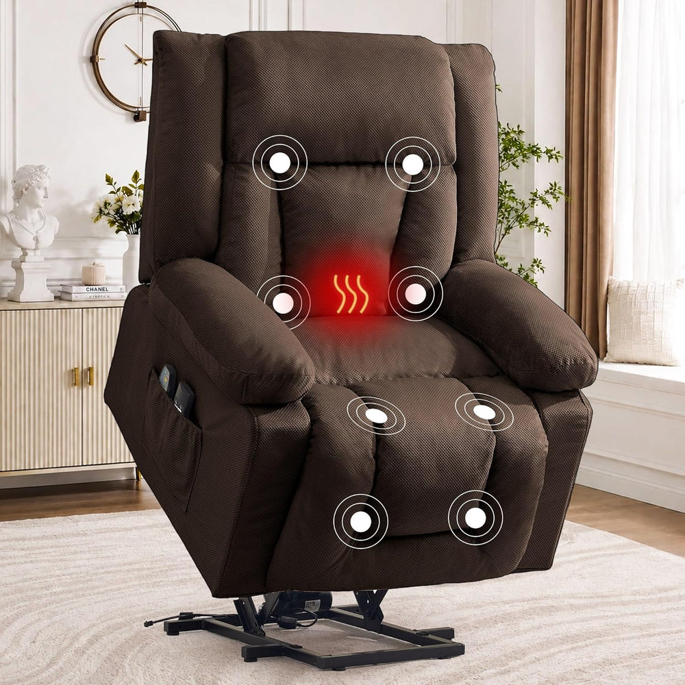 Korser Dual Motor Power Lift Recliner Chair for Elderly with Massage and Heat...