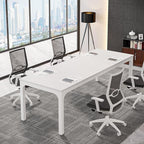 Tribesigns 6.5FT Conference Table, 78.7 Inche Rectangle Meeting Seminar Table, Large Business Tables for 6-8 People (Only Table)