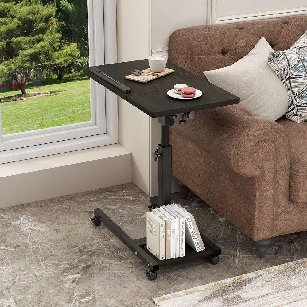 Laptop Desk Stand for Bed Portable Desk Overbed Bedside Mobile Laptop Table R...
