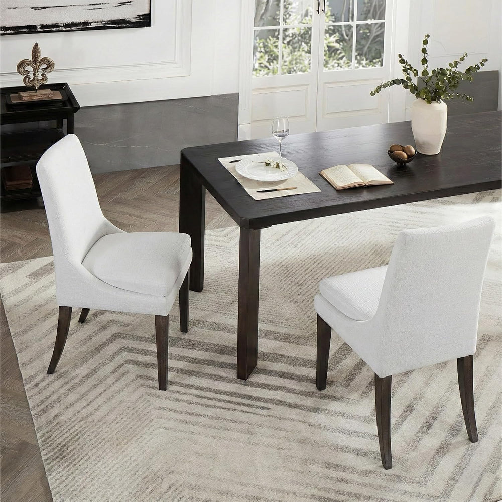 KISLOT Upholstered Dining Chairs Modern Sidechair Performance Fabric High Bac...