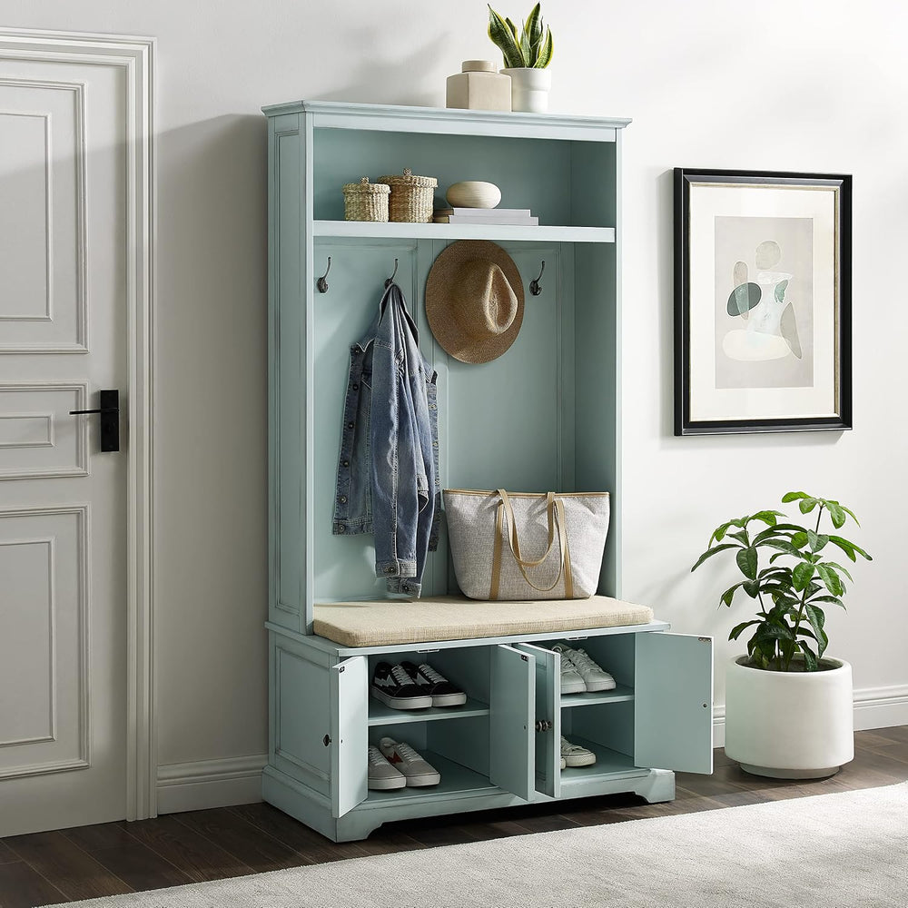 Crosley Furniture Holbrook Hall Tree, Shoe Rack Bench