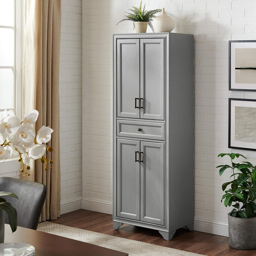 Crosley Furniture Tara Pantry Storage Cabinet with Shelves, Kitchen, Dining, ...