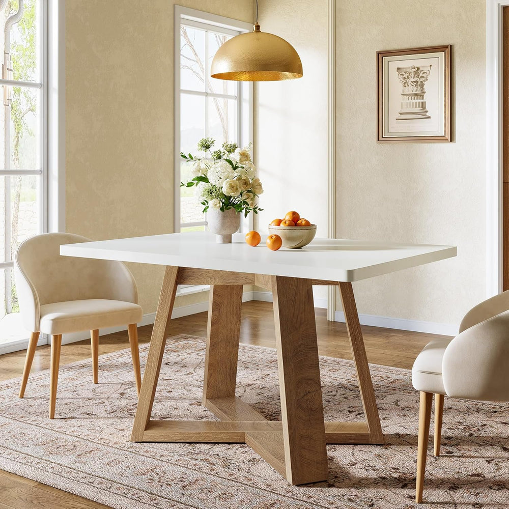 Tribesigns 47-Inch Dining Table for 4 People, Modern Kitchen Table with Woode...