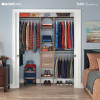 ClosetMaid SuiteSymphony Closet Organizer with Shelves and 2 Drawers, 16-Inch-Natural Gray