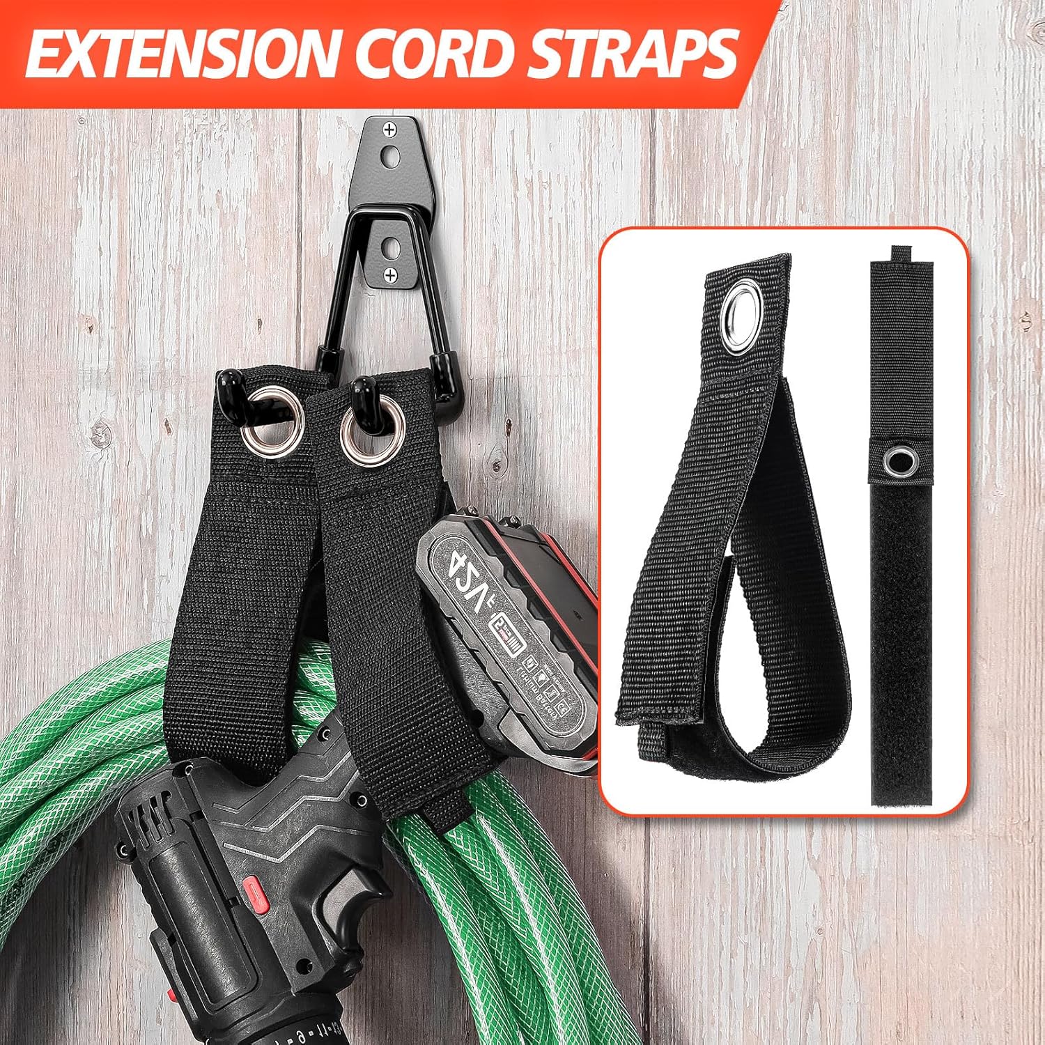20 Pack Heavy Duty Garage Hooks,Solid Steel Wall Mount Hangers,with Anti-Slip Coating,for Hanging and Organising Ladder,Bike,Ropes,Broom,Garden,Yard and Power Tools