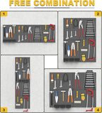 Ultrawall Metal Pegboard Panels, Pegboard Wall Organizer, Black Peg Boards for Wall, Garage Tool Storage Organization, 12"X16", 4pcs