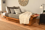 Kodiak Furniture Phoenix Full Size Futon in Butternut Finish with Storage Drawers, Canadian
