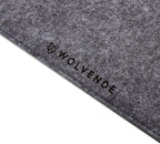 Premium Felt Desk Mat | Large 15.75" x 36" | Multifunctional Desk Pad for Home Office | Mid Gray