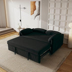 ERYE 3 in 1 Loveseat Sofa Convertible Sleeper Sofabed,Functional Recliner Daybed Love Seat Sofa&Couch W/Pull Out Couch Bed, Reclining Backrest and Pillows Armrests for Office Apartment RV Living Room