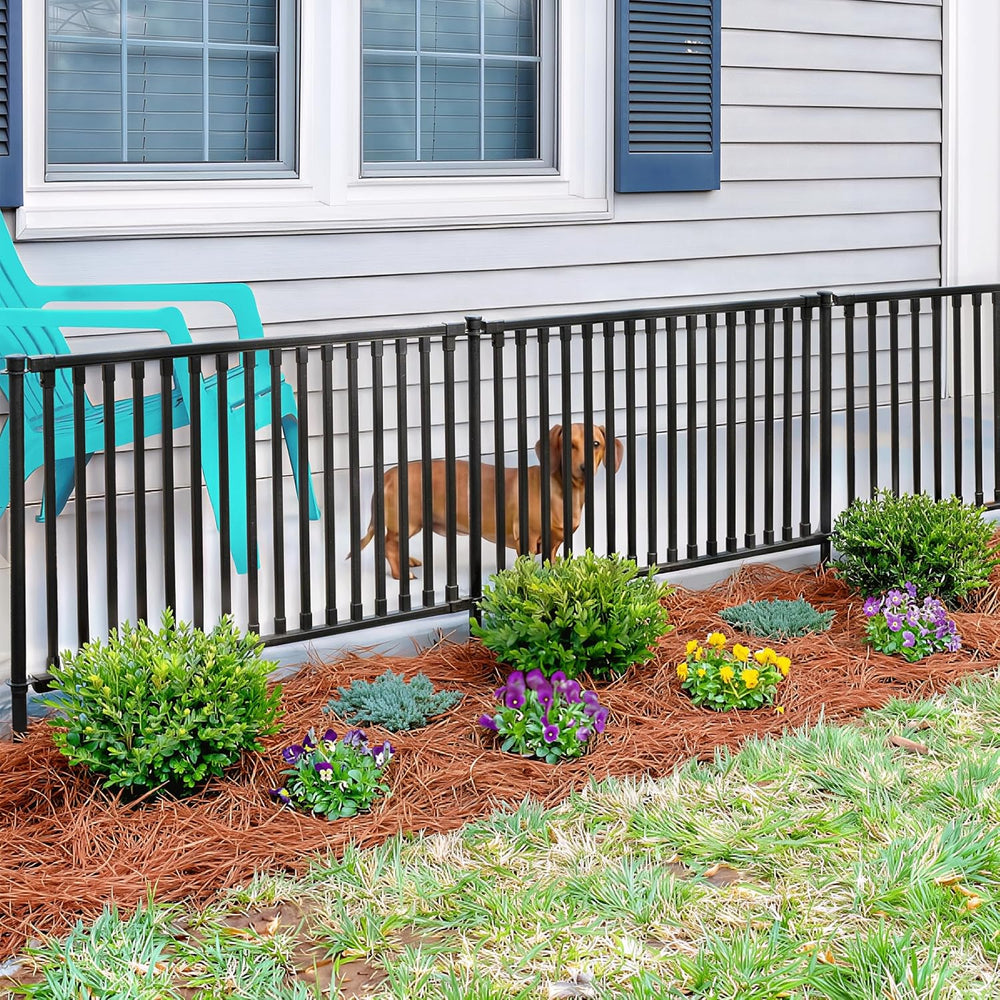 Zippity 24in Zurich Fence Kit, Poly-Steel DIY No Dig Kit