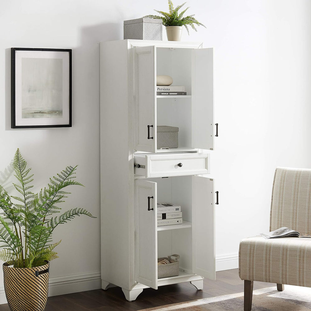 Crosley Furniture Tara Pantry Storage Cabinet with Shelves, Kitchen, Dining, ...
