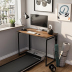 Folding Desk 40 Inch - Small Foldable Desk for Small Space Minimalist, Space Saving Collapsible Compact Desk Portable Table for Craft, Writing, Study and Work (No Assembly Required)