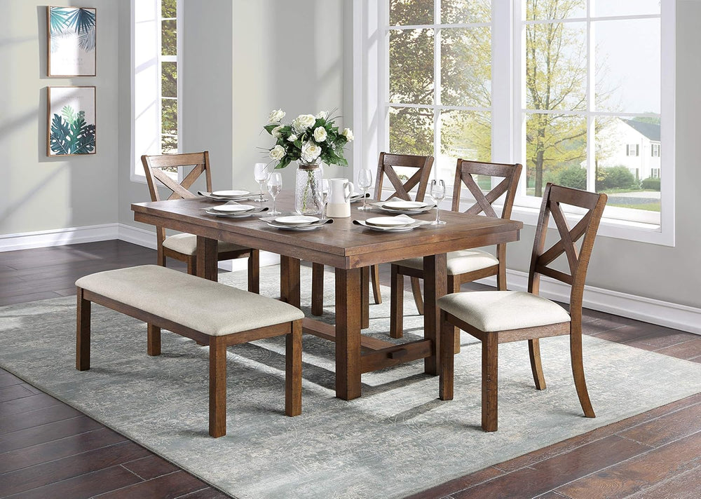 Lexicon Jones Dining Bench, Brown