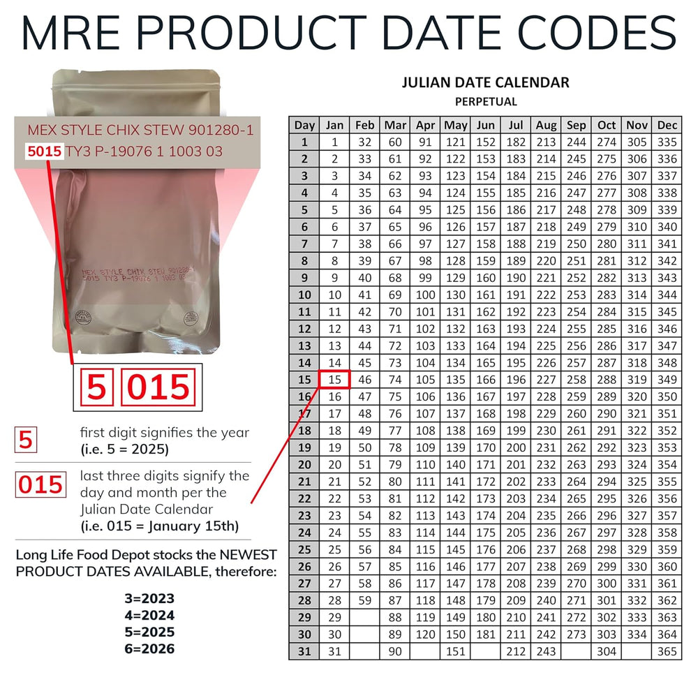 MRE Cookie Combo (12-Pack), 2024+ Production, Long Shelf Life