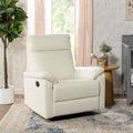 Davinci Suzy Swivel Recliner in Vanilla, GREENGUARD Gold & CertiPUR-US® Certified