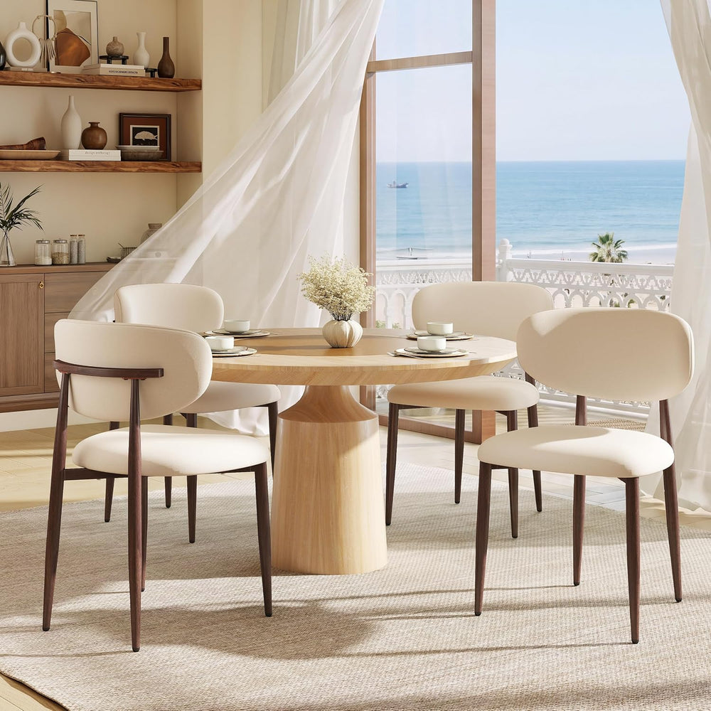 Dining Chairs Set of 4, Mid Century Modern Upholstered Dining Room Chairs