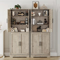 70" Tall Pantry Cabinet, Kitchen Pantry Storage Cabinets with 2 Door and 3 Adjustable Shelves, for Kitchen, Dining Room, Living Room and Bathroom