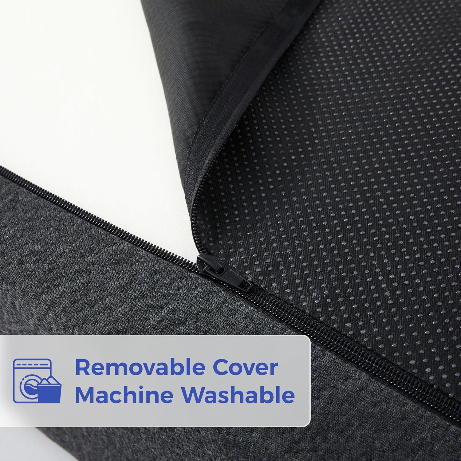 Jamdok 6" Full Size Pillow Top Futon Mattress Replacement(Frame Not Included), Gel Memory Foam, Removable Cover(71X52X6)