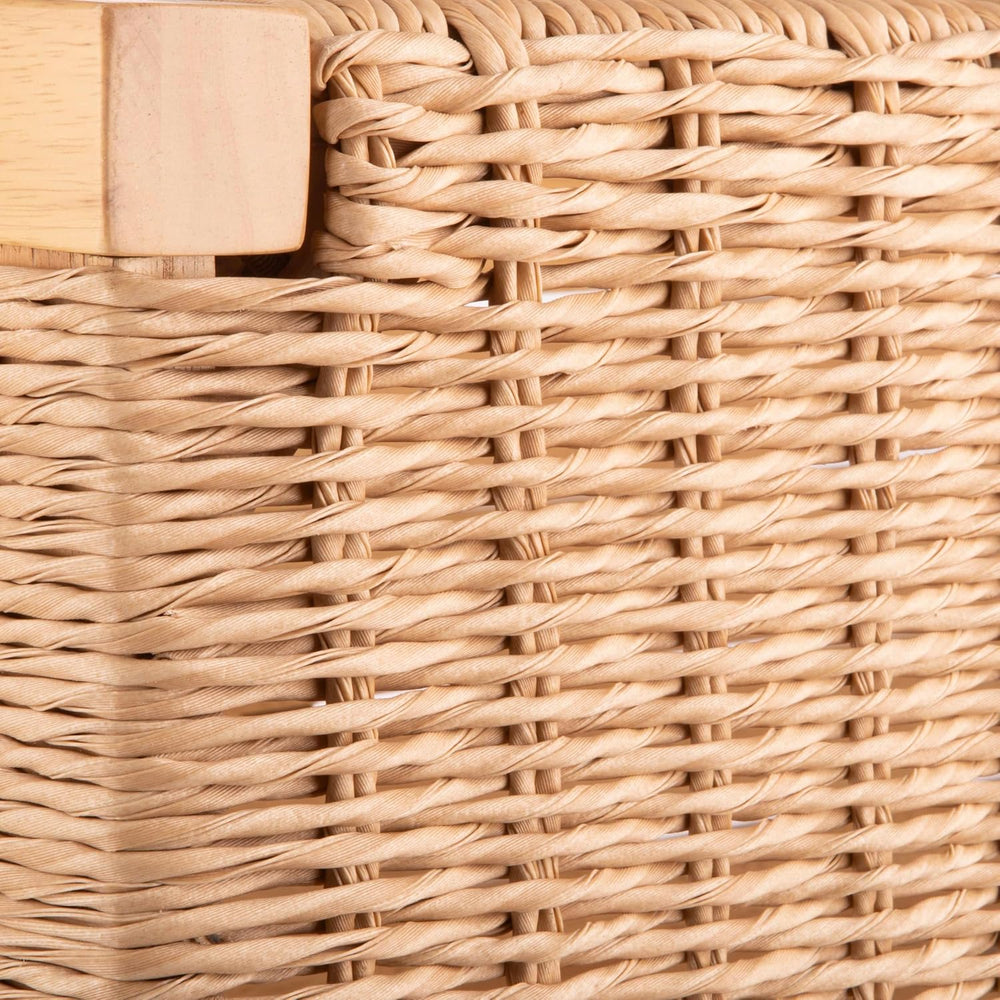Alaterre Newport Solid Wood Entryway Bench with Woven Rope Seat, Light | 40” ...