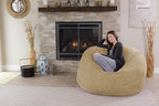 Chill Sack Bean Bag Chair: Giant 5' Memory Foam Furniture Bean Bag - Big Sofa with Soft Micro Fiber Cover - Camel