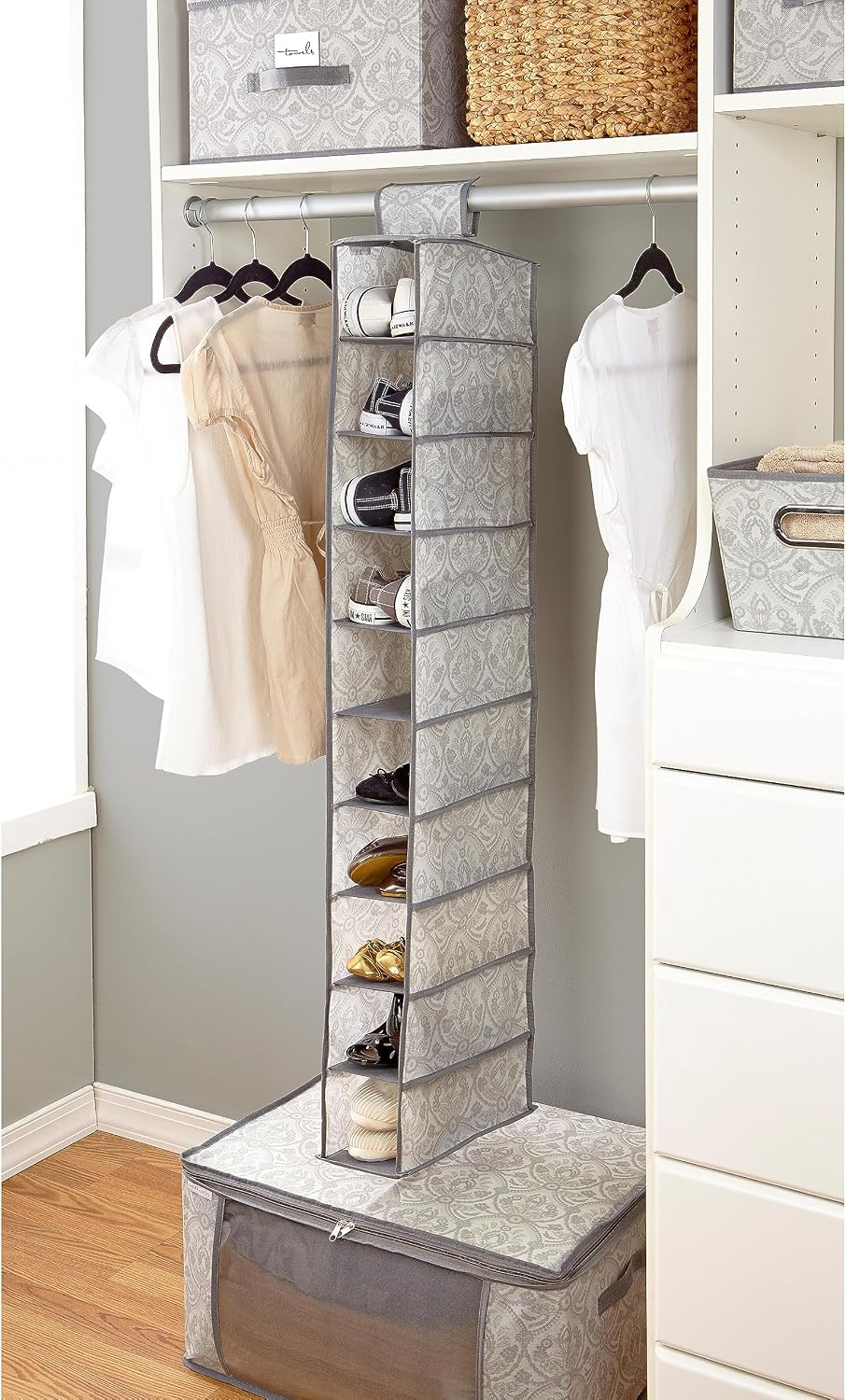 Laura Ashley 10 Shelf Shoe Organizer in Almeida