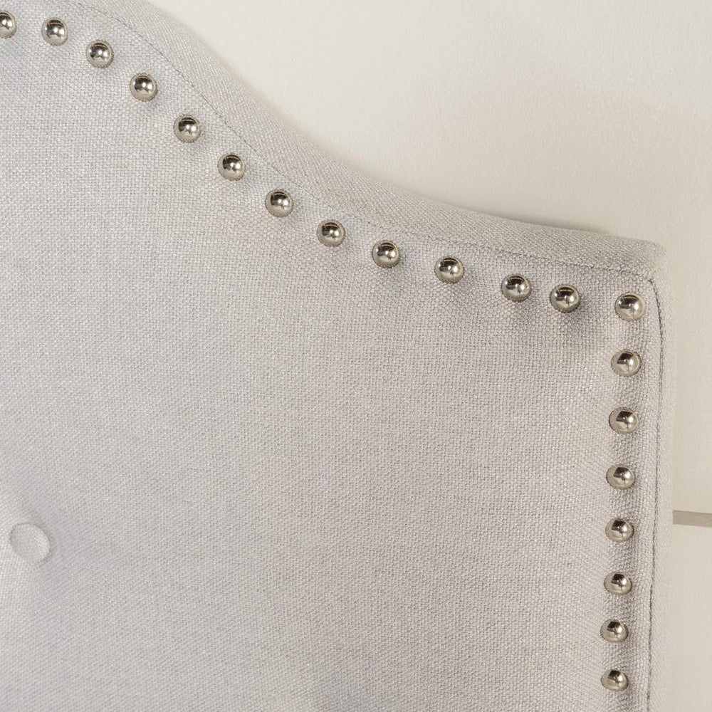 Christopher Knight Home Austell Fabric Headboard, Queen / Full, Light Grey