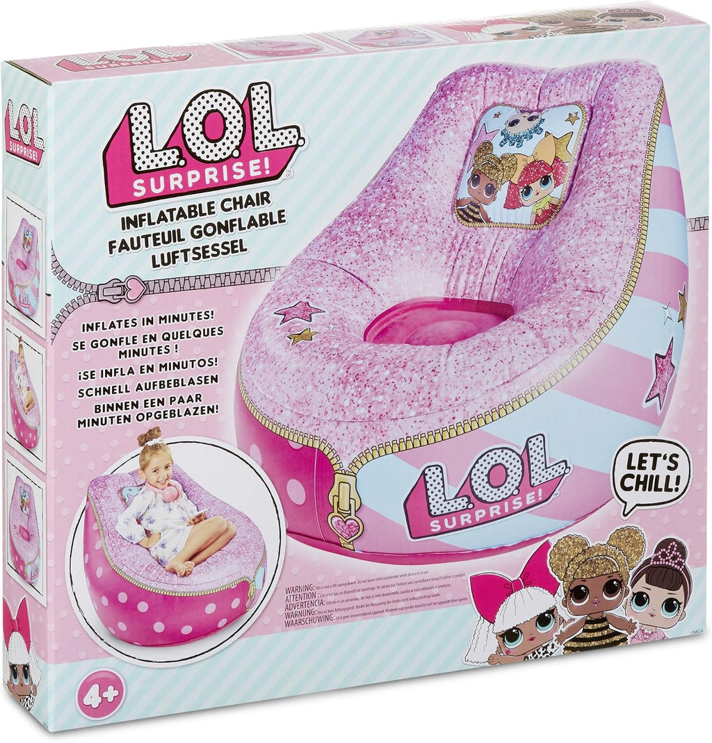 L.O.L. Surprise! Pink Inflatable Chair for Kids – Easy to Inflate