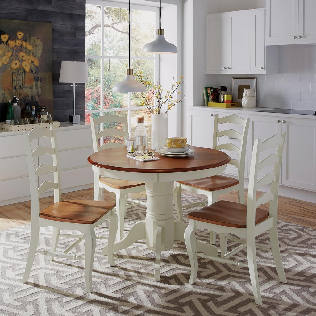 Homestyles French Countryside Off-White Dining Chairs, Set of 2