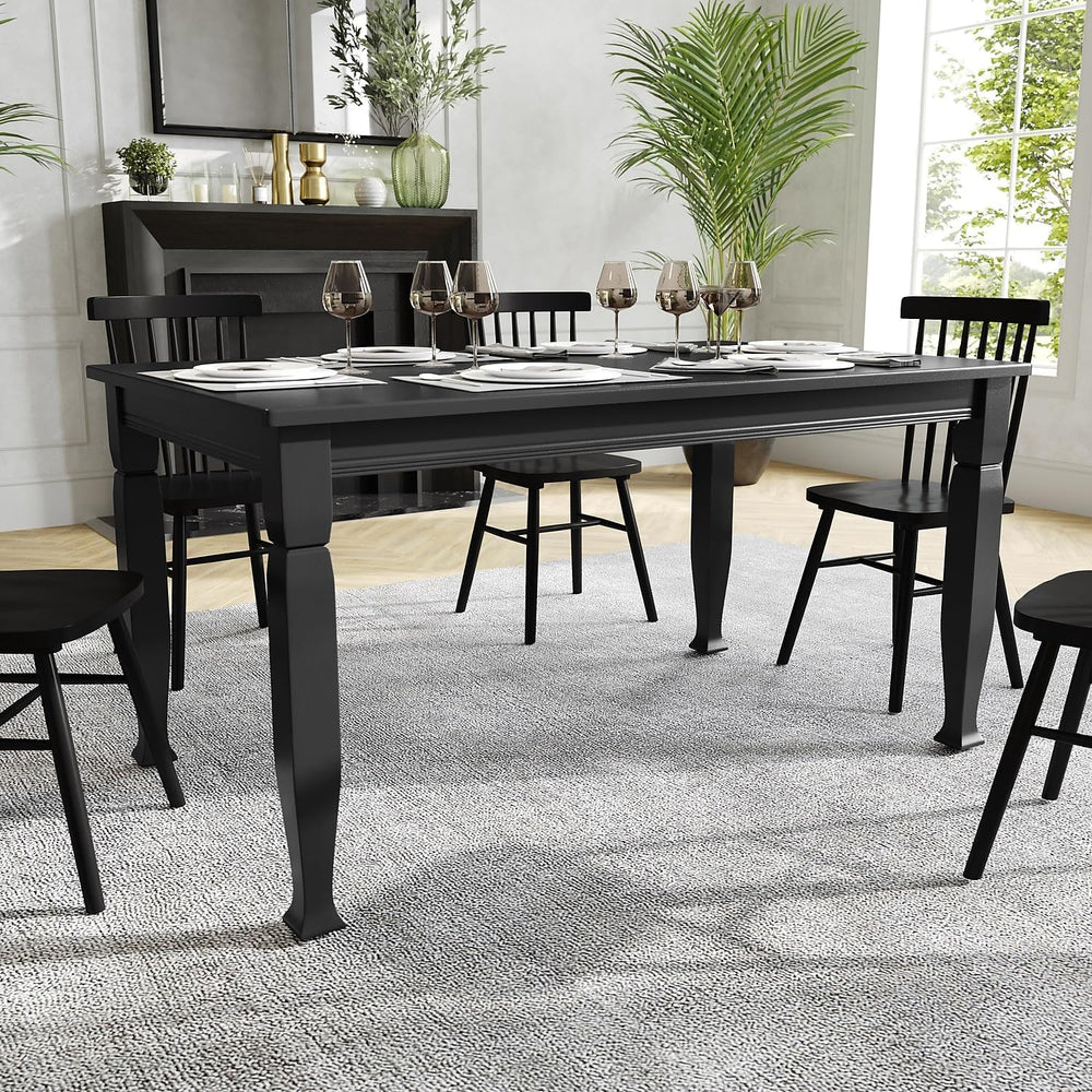 Flash Furniture Grace 60" Solid Wood Dining Table, Commercial Grade Heav...