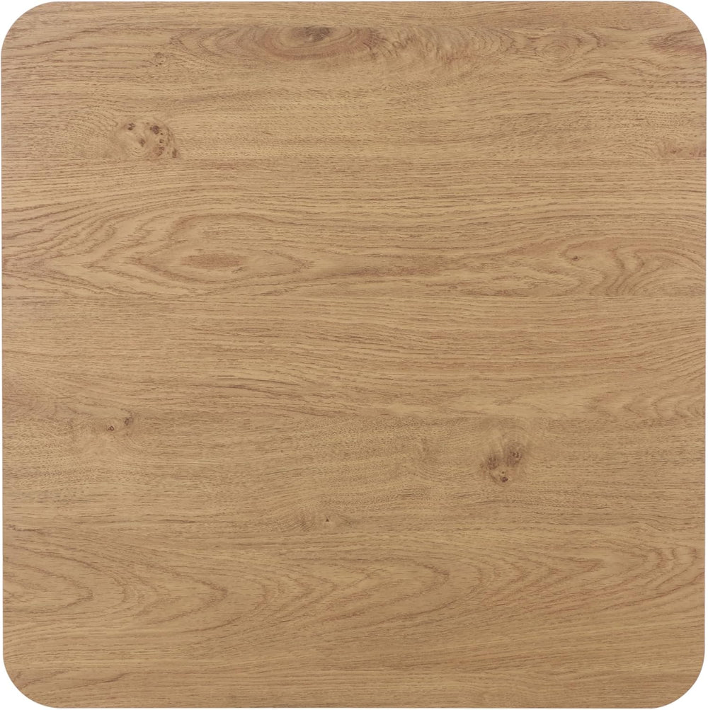 SAFAVIEH Home Collection – Kiyoshi Square Accent Table, Oak Finish & Blac...