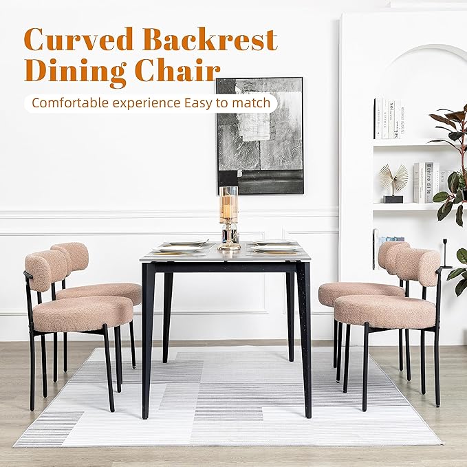 DYHOME Kitchen Chairs Mid-Century Modern Dining Chairs Set of 2, Kitchen Dini...