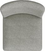 Homepop Home Decor | Upholstered Dining Chairs with Low Back |Decorative Home Furniture, Gray Woven (Single Pack)