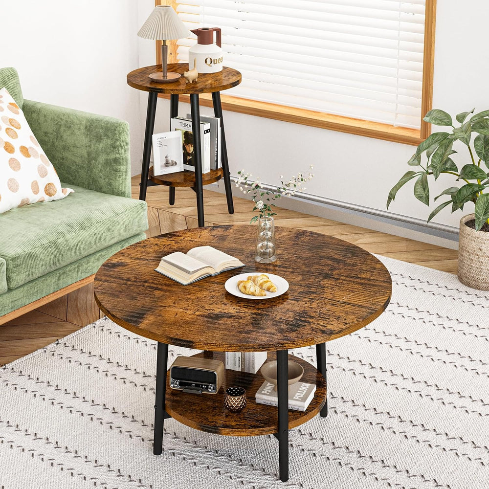 AWQM Coffee Table, Coffee Table Set of 3, Coffee Tables for Living Room | Rou...