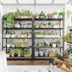 REIBII 5-Tier Wire Shelving Rack Storage Shelves Metal Shelves,1020 LBS Adjustable Heavy Duty Metal Shelving Units and Storage for Garage Pantry Bathroom 29" W X 14" D X 63" H