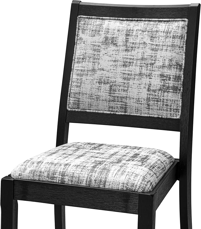 X12X2-0C6-30 14-pc Dining Table Set a Rectangular Kitchen Table with a coffee Table and 12 Wire Brushed Black Polyester Stackable Chair, 39x120 Inch, Wire Brushed Black