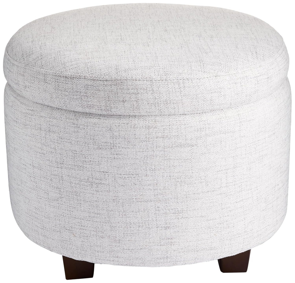 Evolur Vienna Ottoman in Fog Grey, Made from Sturdy and Sustainable FSC-Certi...