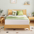 6 Inch Full Size Mattress for Kids, Memory Foam Mattress with Cooling Green Tea Gel, Relieve Pressure with Medium Firm Support, CertiPUR-US Certified, 75''L x 54''W, White